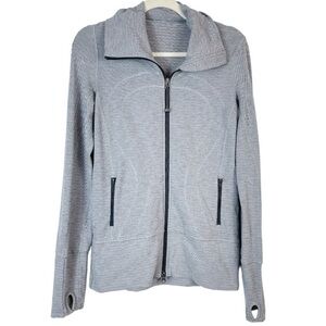 Lululemon In Stride Jacket Grey Zip Up Athletic